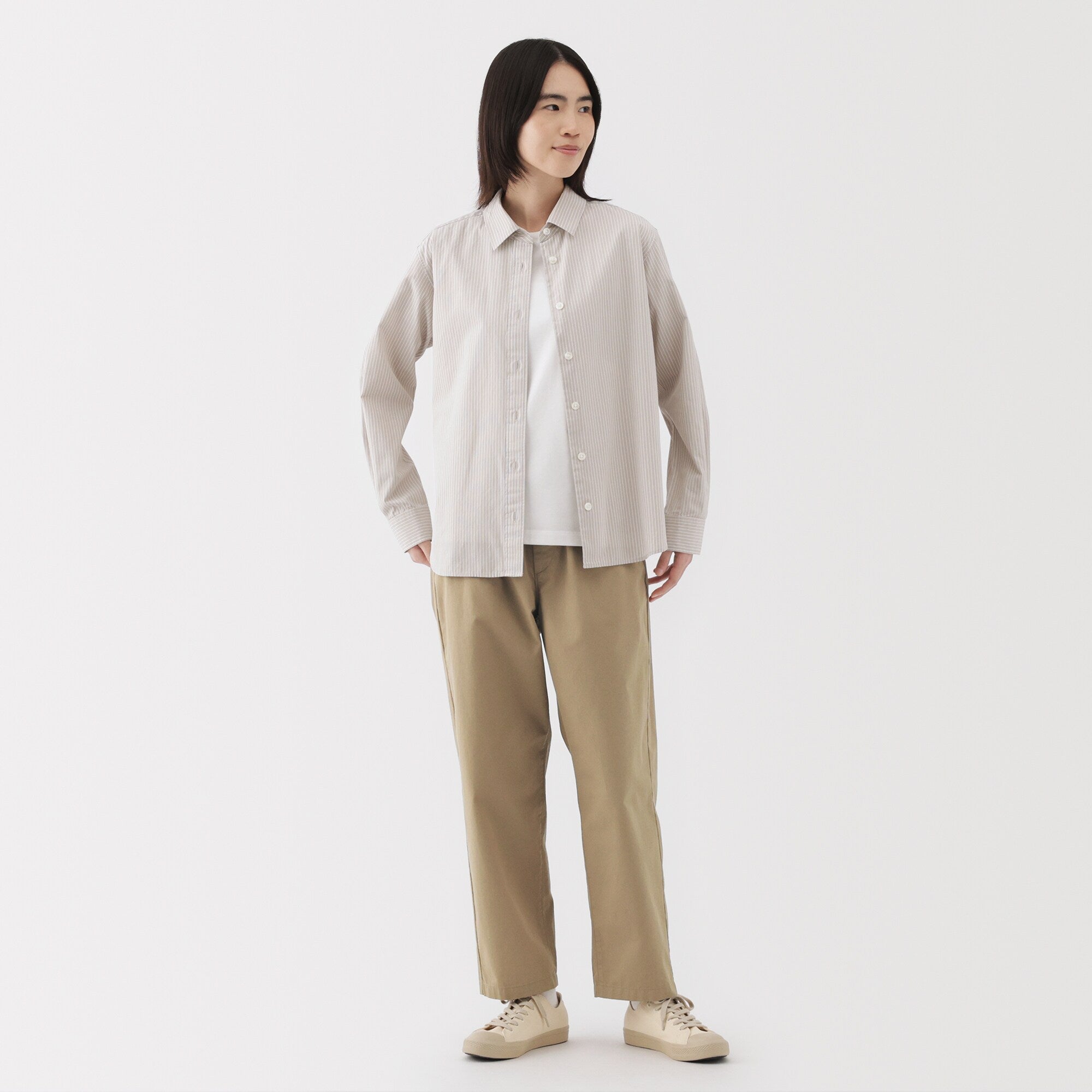 Women's Washed Cotton Easy Tapered Pants - Image 22