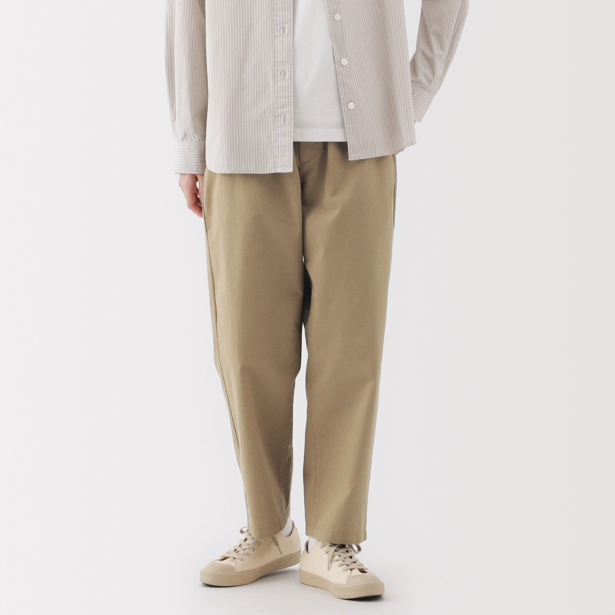 Women's Washed Cotton Easy Tapered Pants - Image 21