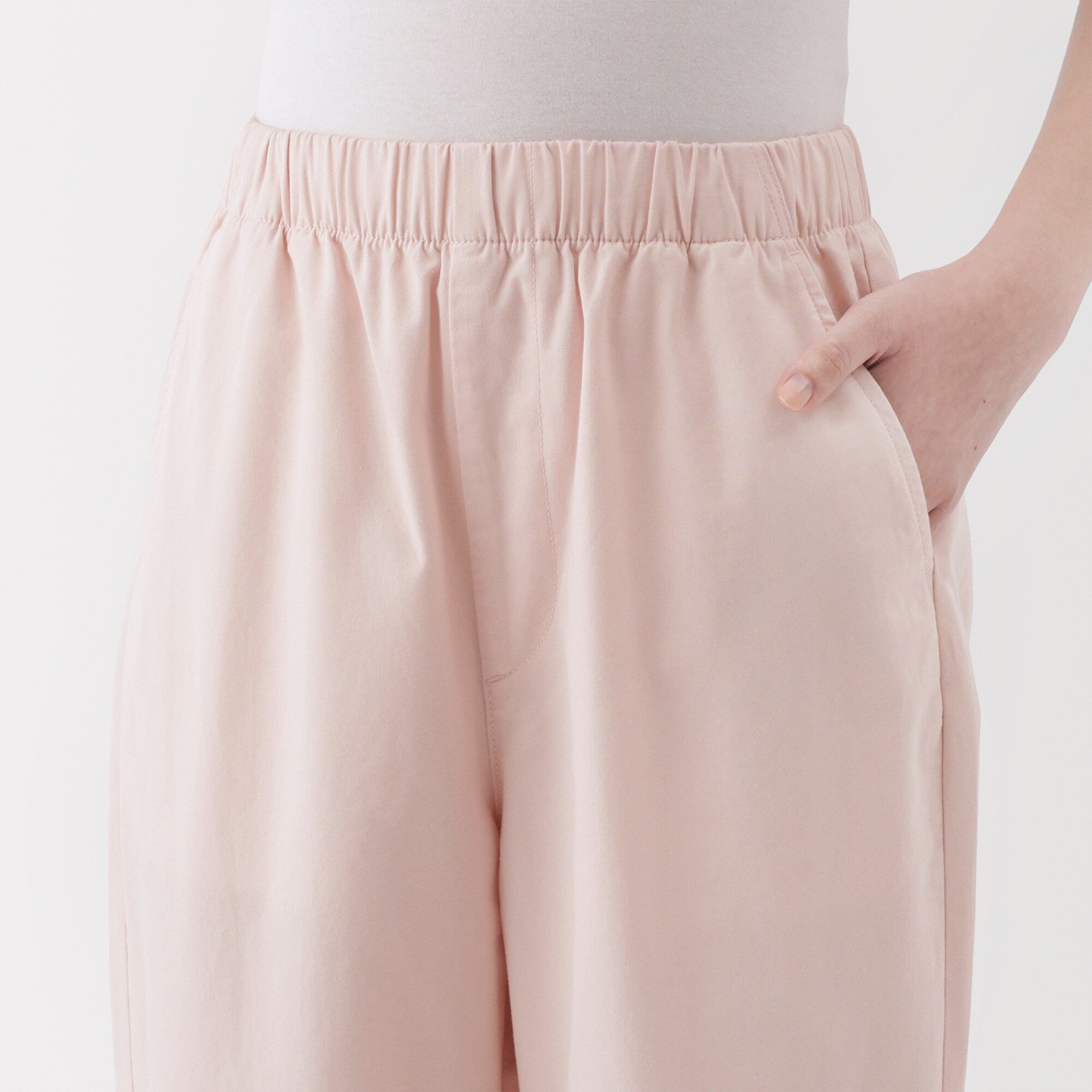 Women's Washed Cotton Easy Tapered Pants - Image 16