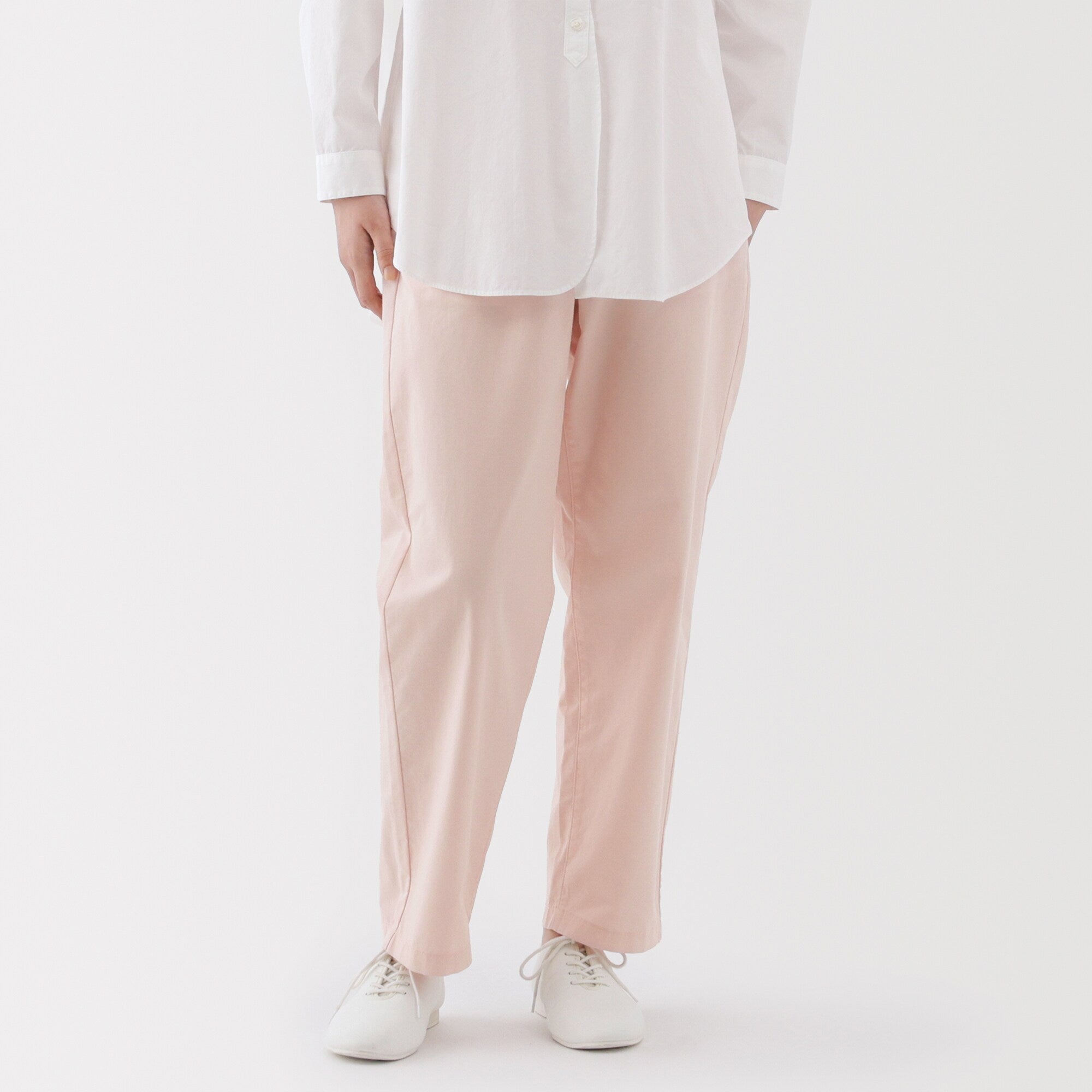 Women's Washed Cotton Easy Tapered Pants - Image 12