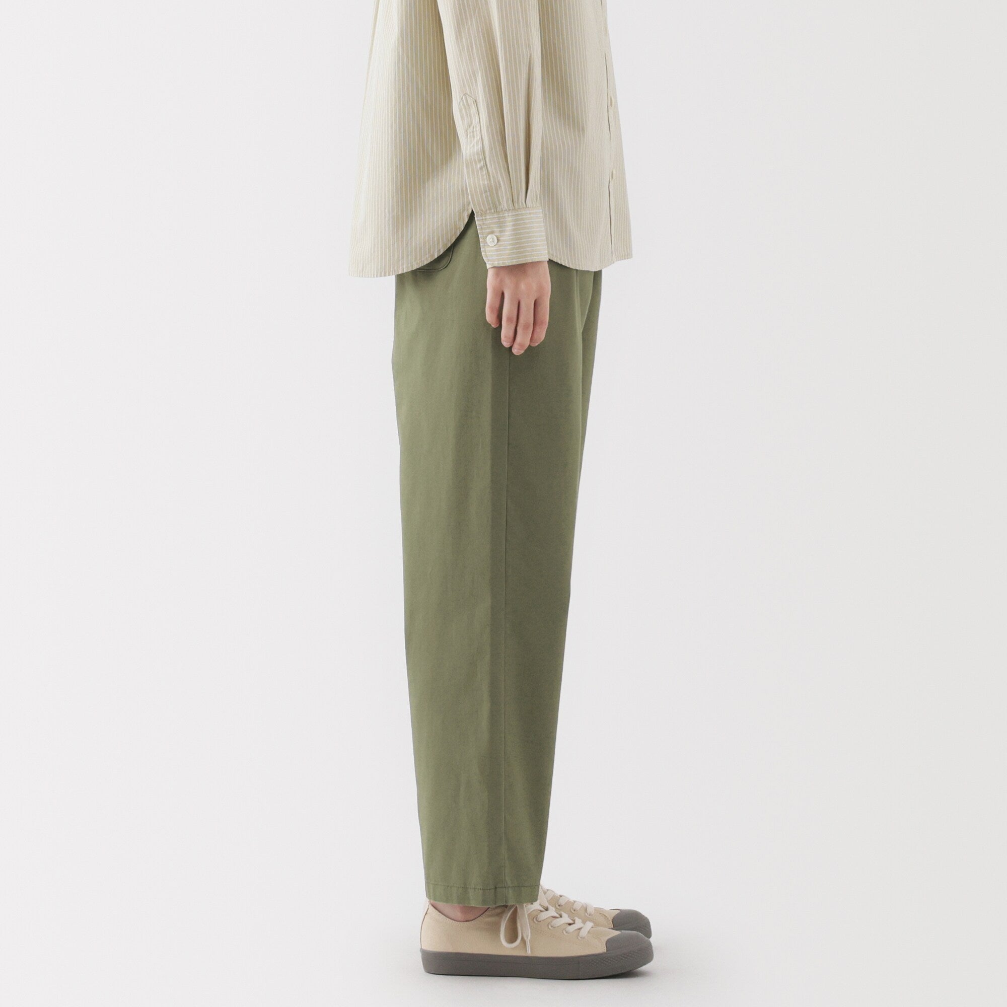 Women's Washed Cotton Easy Tapered Pants - Image 32