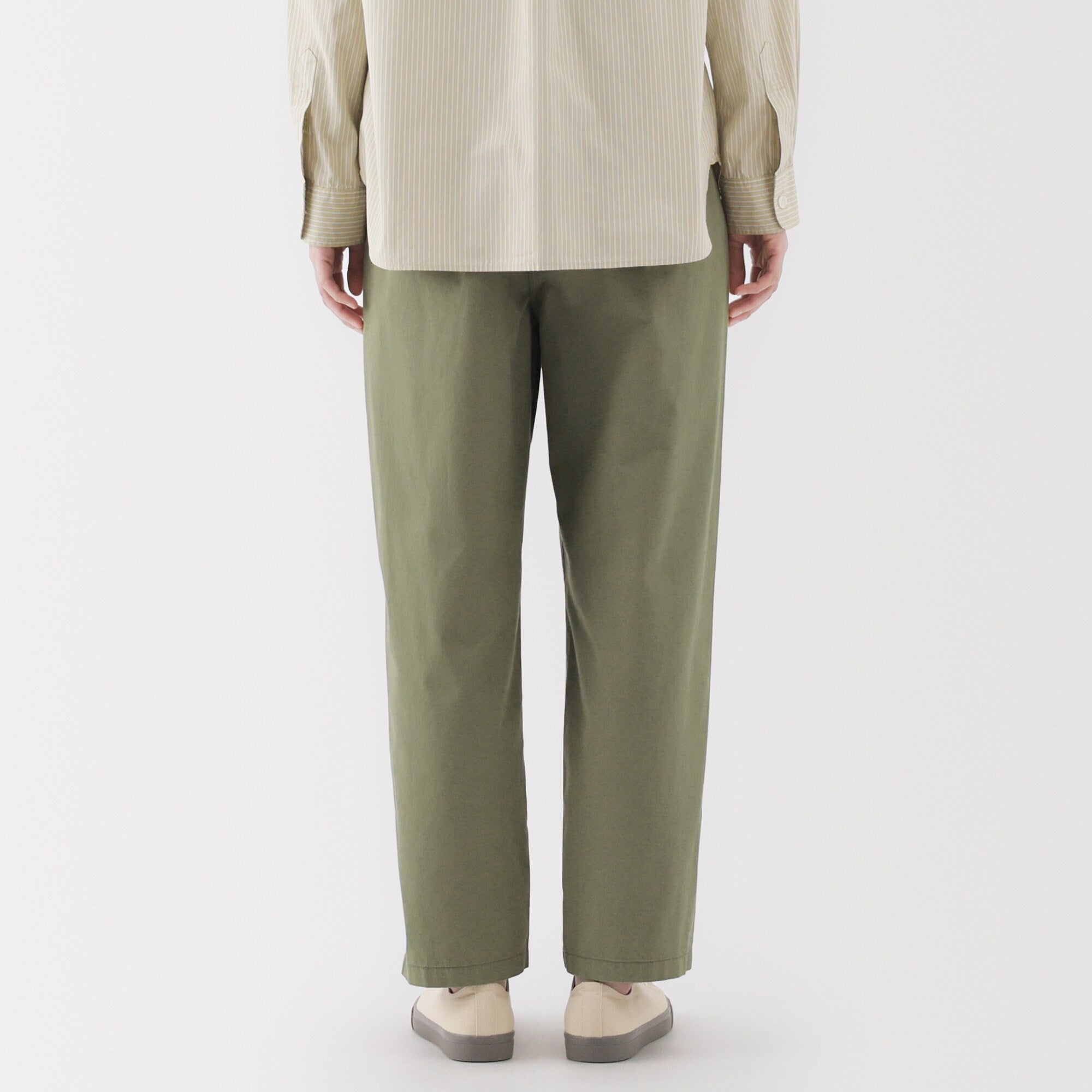 Women's Washed Cotton Easy Tapered Pants - Image 33