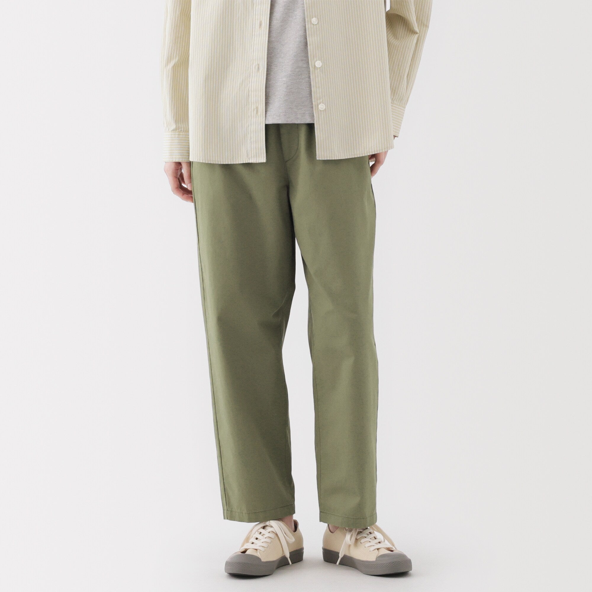 Women's Washed Cotton Easy Tapered Pants - Image 30