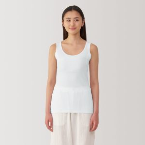 Women's Moisture-Wicking Cotton Tank Top with Sweat Pads