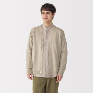Men's Hemp Blend V-Neck Cardigan