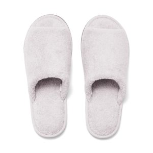 Cotton Pile Open Toe Slippers
