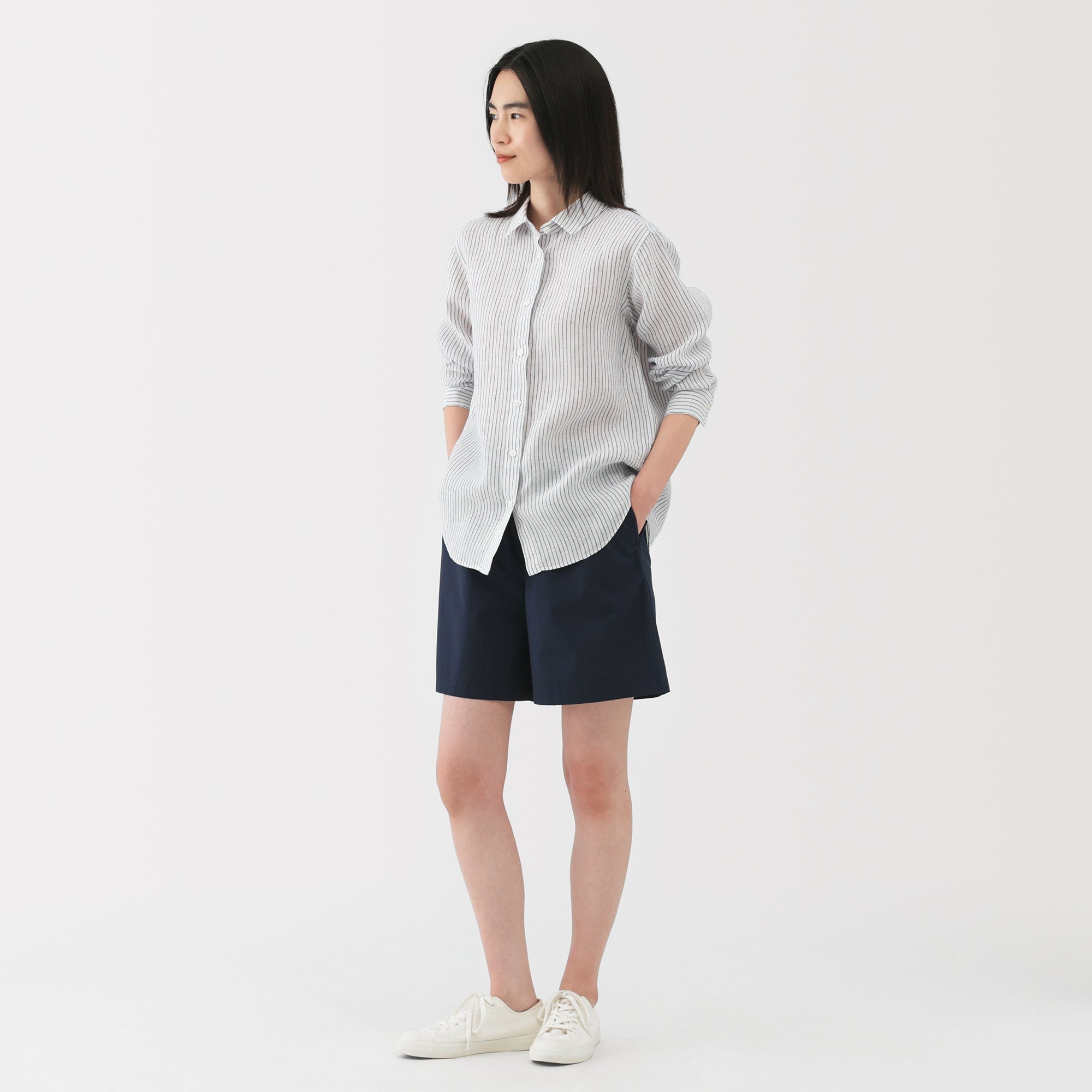 Women's Washed Broadcloth Shorts - Image 44