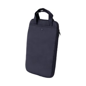 Parachute Cloth Tall Laptop Bag - Black