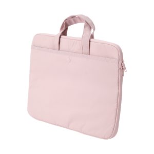 Parachute Cloth Laptop Bag - Pink Beige