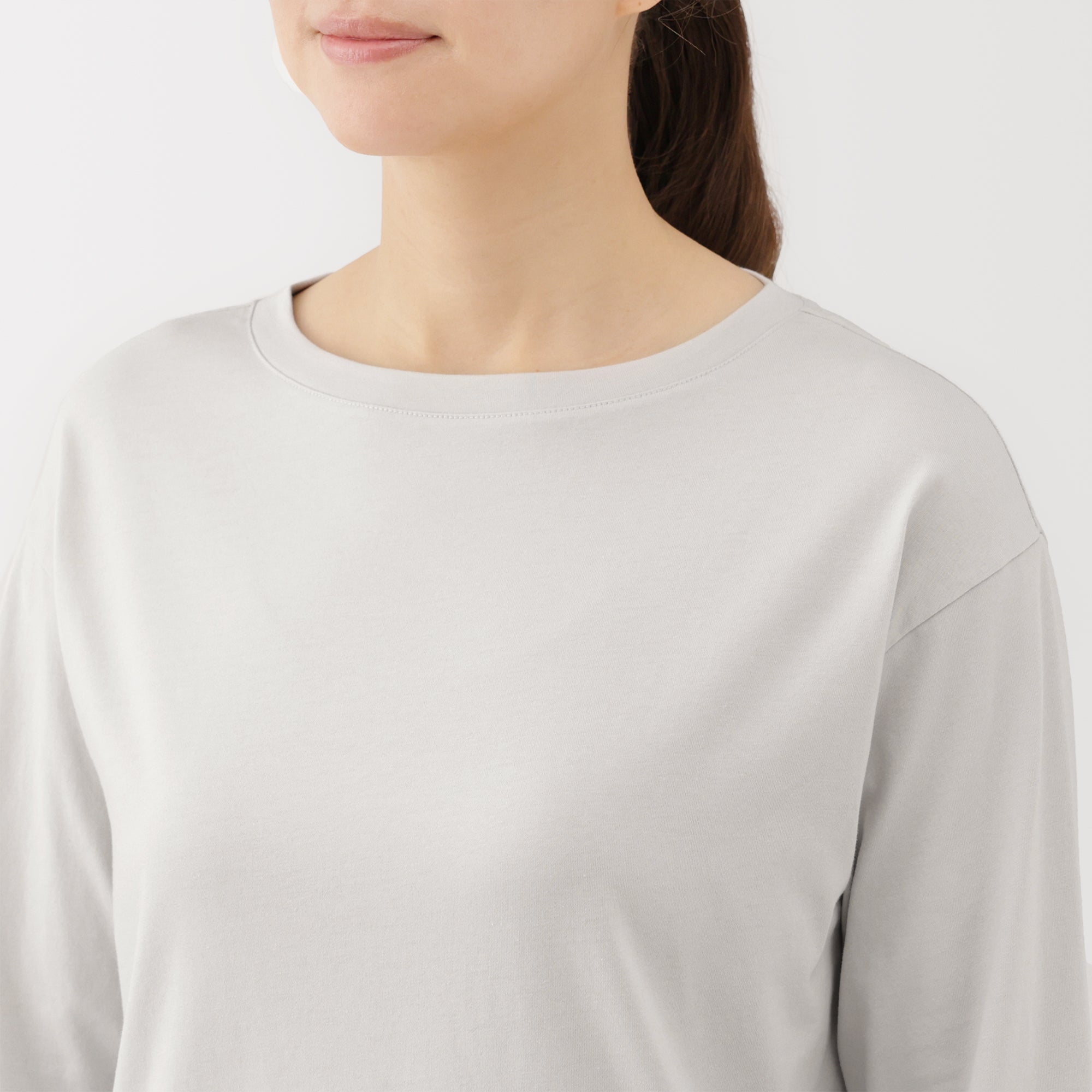 Jersey Boat Neck T-Shirt - Image 15