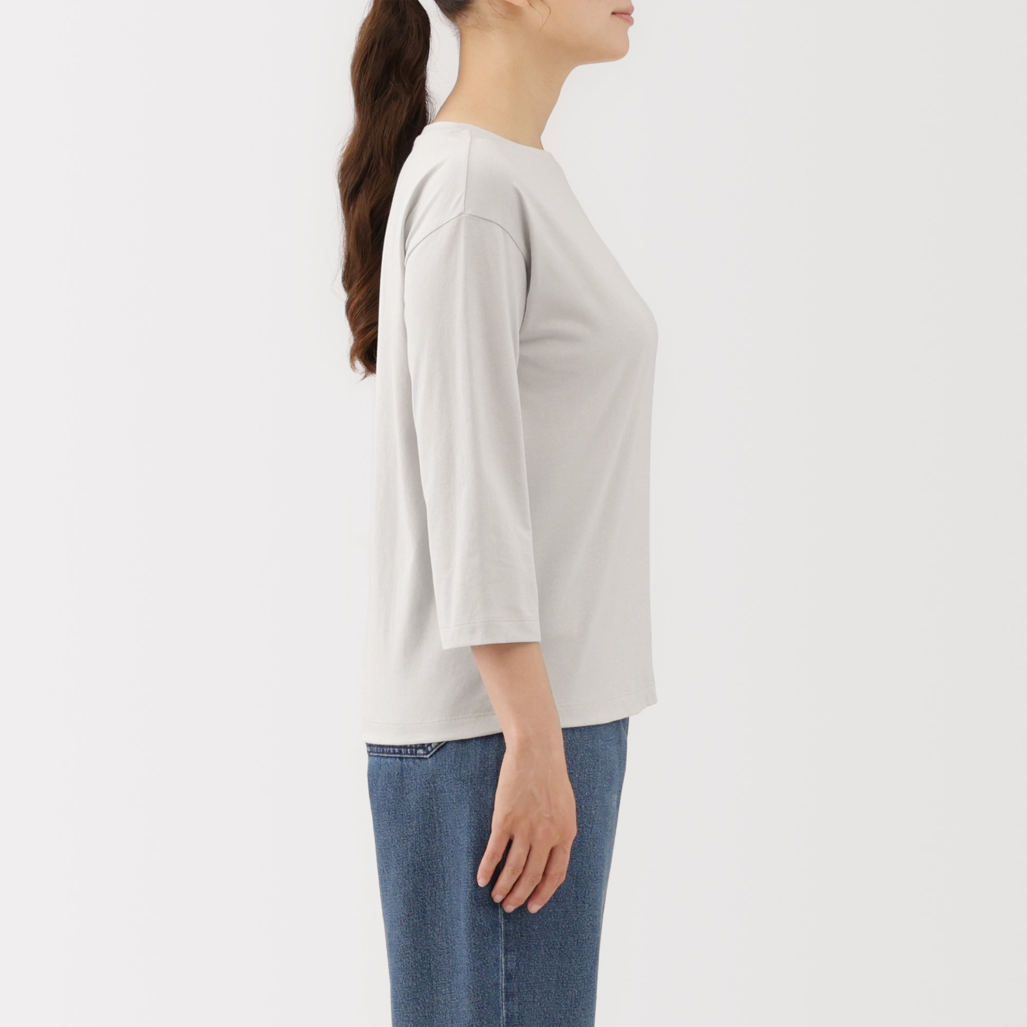 Jersey Boat Neck T-Shirt - Image 5