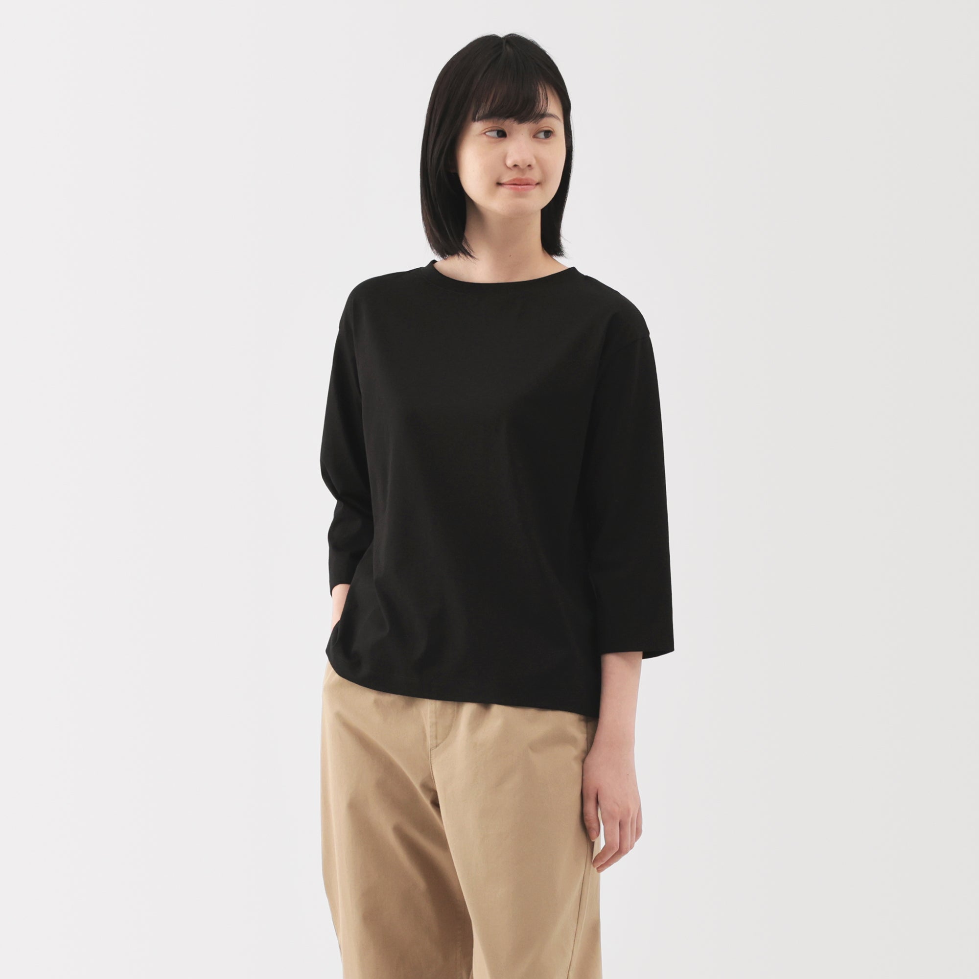 Jersey Boat Neck T-Shirt