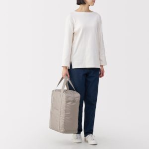 Pocketable Water Repellent Tall Boston Bag