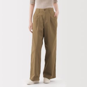 Chino Pleated Wide Pants