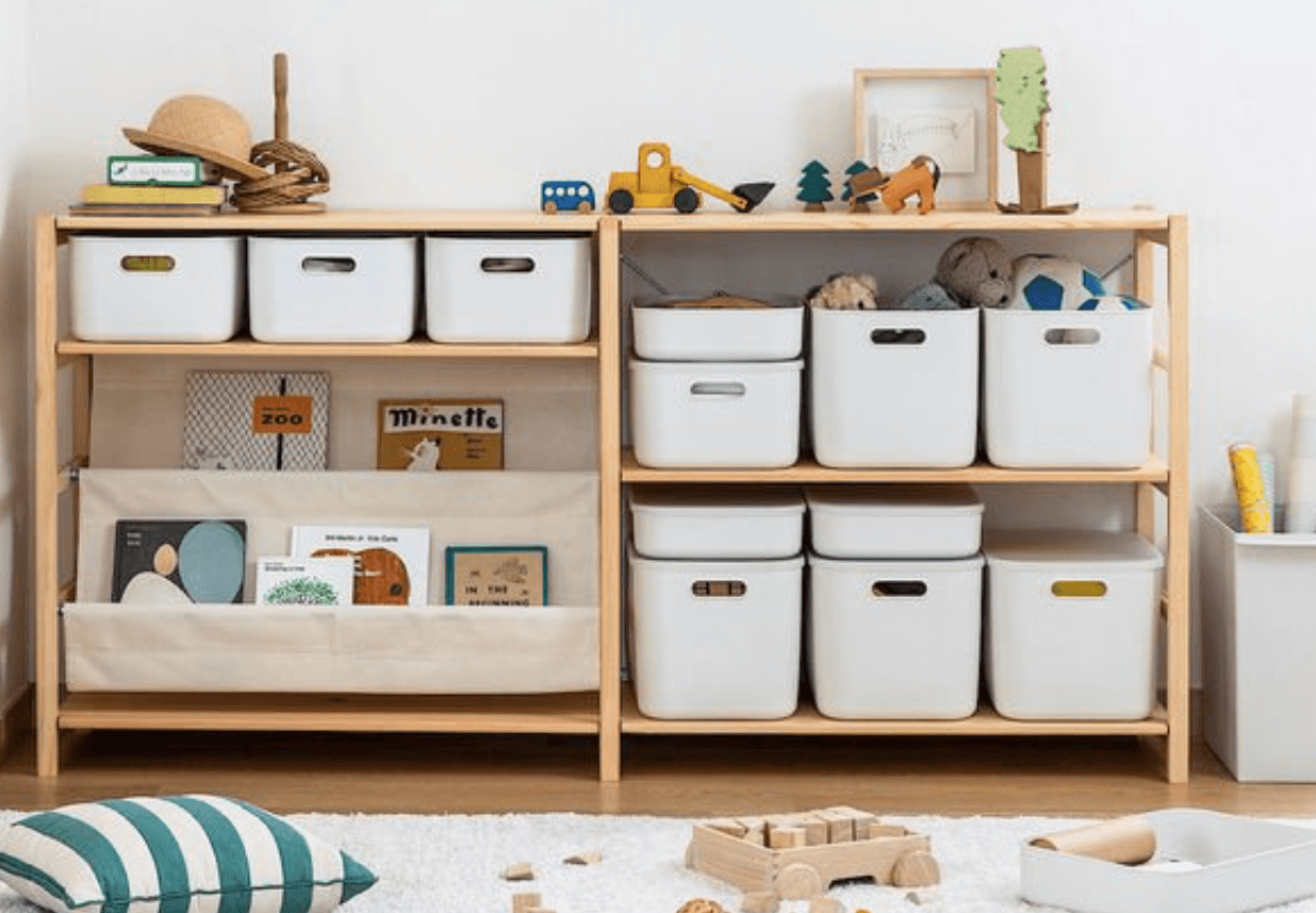 Pine Shelf Unit - Wide - Small - Image 4
