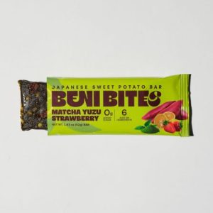BENI BITES Sweet Potato Energy Bar - Matcha Yuzu Strawberry