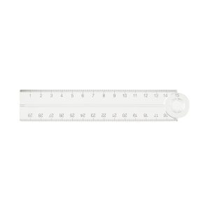 Polycarbonate Double-Sided Ruler